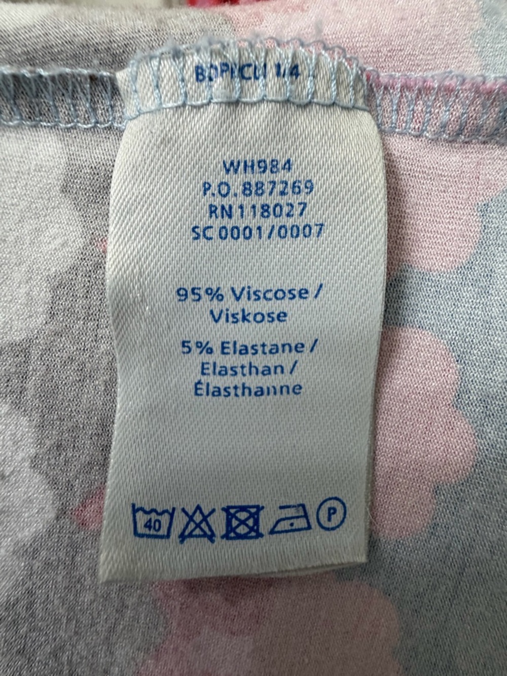 Boden Pink and Light Blue Cloud-Print Maxi Dress - Picture 6 of 6